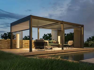 Kustom V Pro Motorised Louvre Pergola