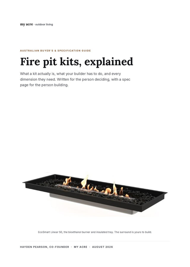 Building the fire in? Take the spec sheet.