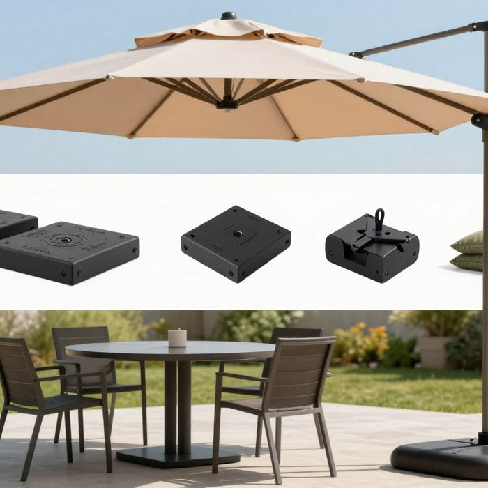 How to stop a cantilever umbrella from swaying in the wind?