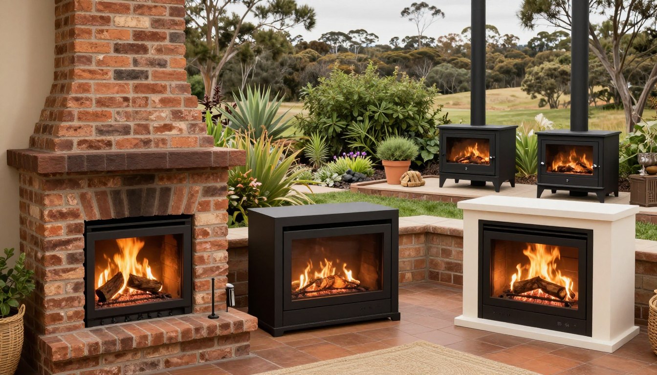 What are the different types of fireplaces?