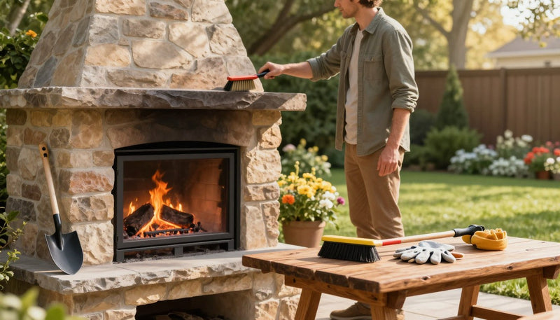 How to maintain an outdoor fireplace?