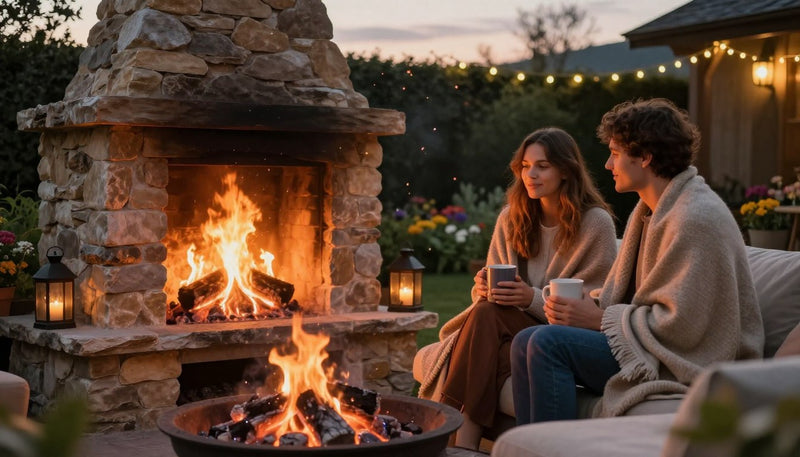 Do outdoor fireplaces actually keep you warm?