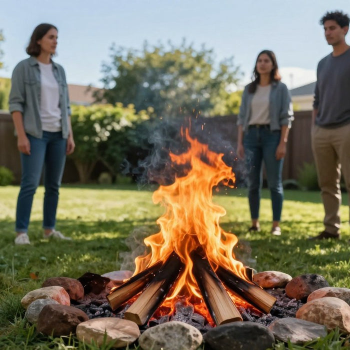 How big can a fire be without a permit?