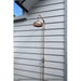 Handmade Bottlebrush copper and brass cold-only outdoor shower.