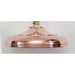 200mm solid copper shower rose with brass connection.