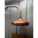 200mm solid copper shower rose with brass connection.