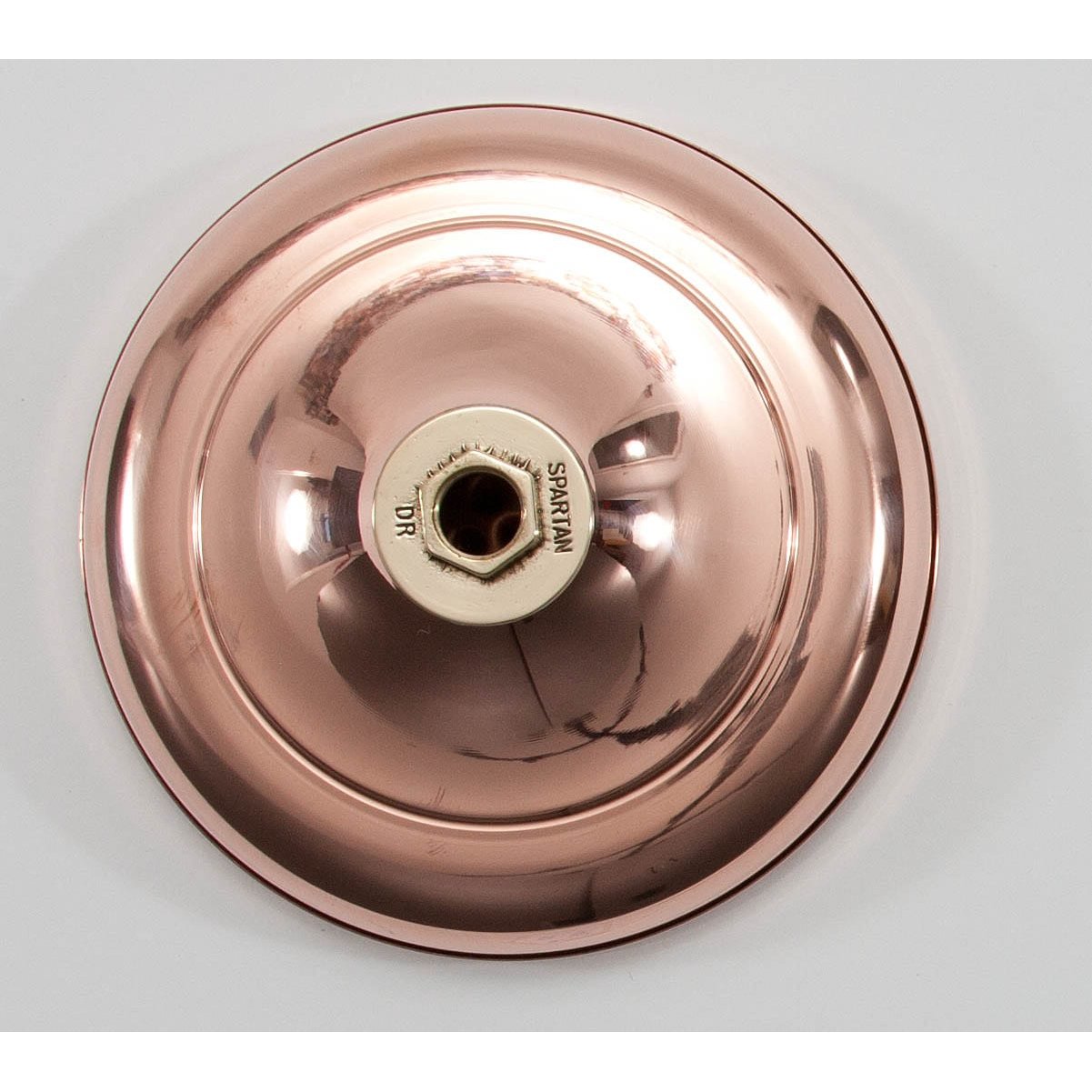 200mm solid copper shower rose with brass connection.