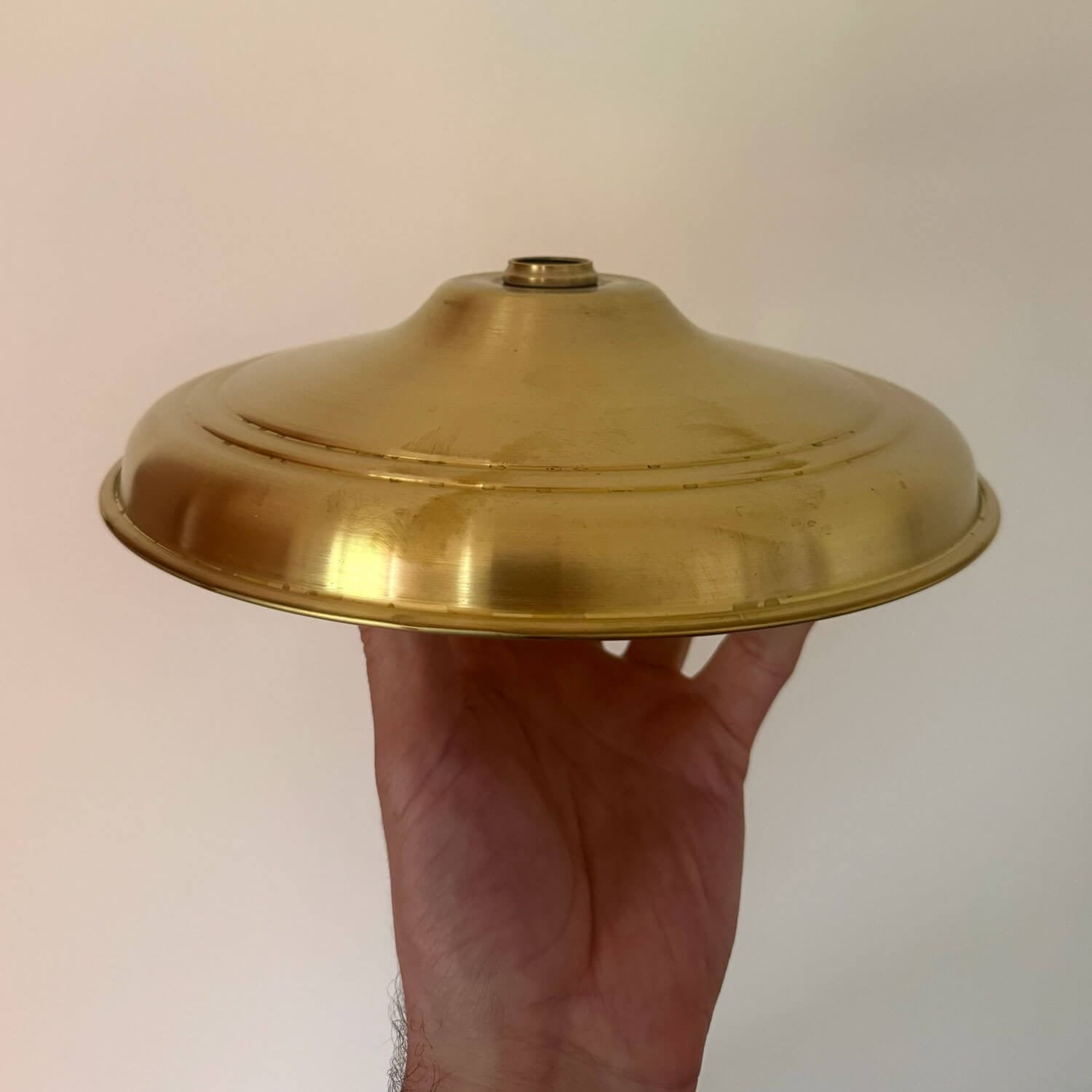 240mm solid brass shower rose with brass connection.