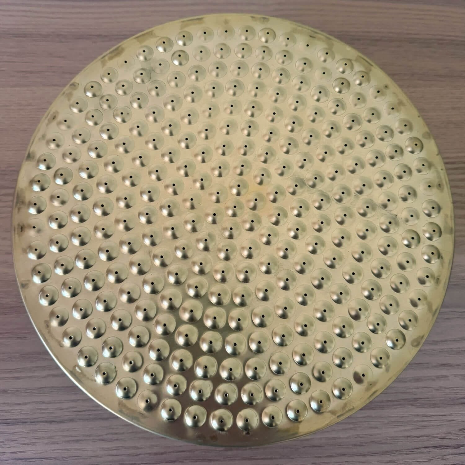 240mm solid brass shower rose with brass connection.