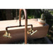 Handmade Wattle copper and brass bath tap.