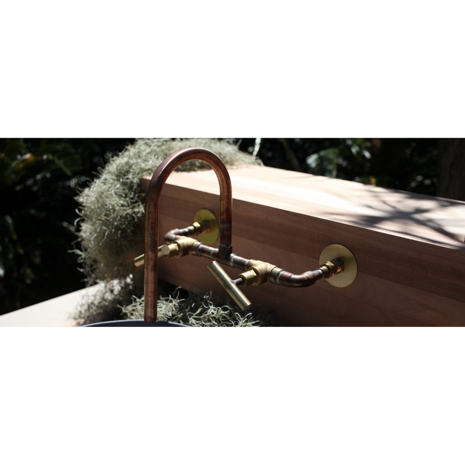 Handmade Lilly Pilly copper and brass bath tap.