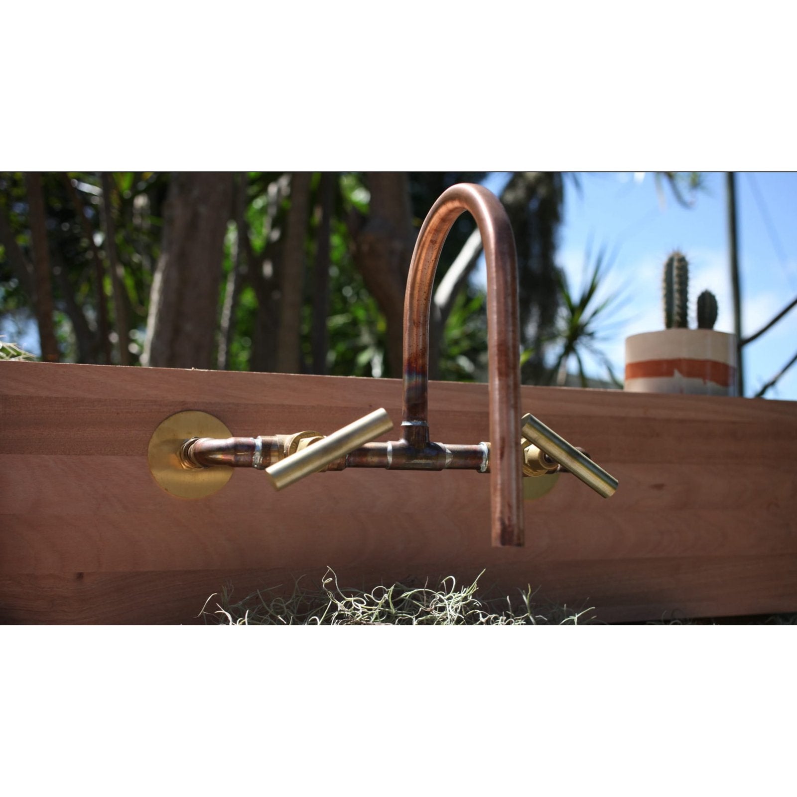 Handmade Lilly Pilly copper and brass bath tap.