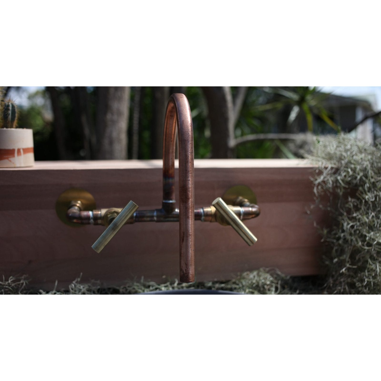Handmade Lilly Pilly copper and brass bath tap.