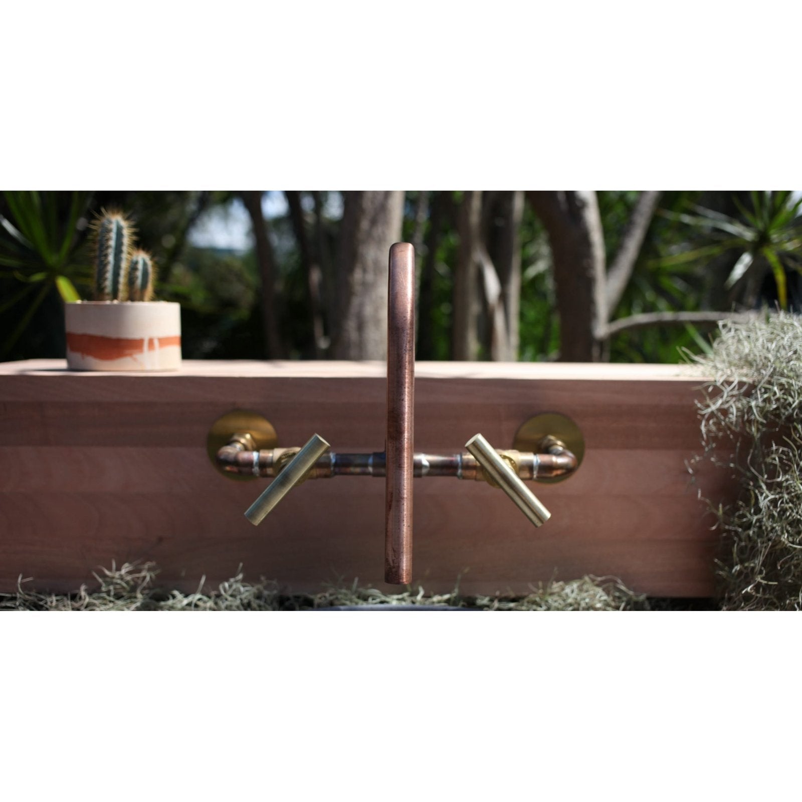 Handmade Lilly Pilly copper and brass bath tap.