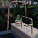 Handmade Grevillea copper and brass bath tap.