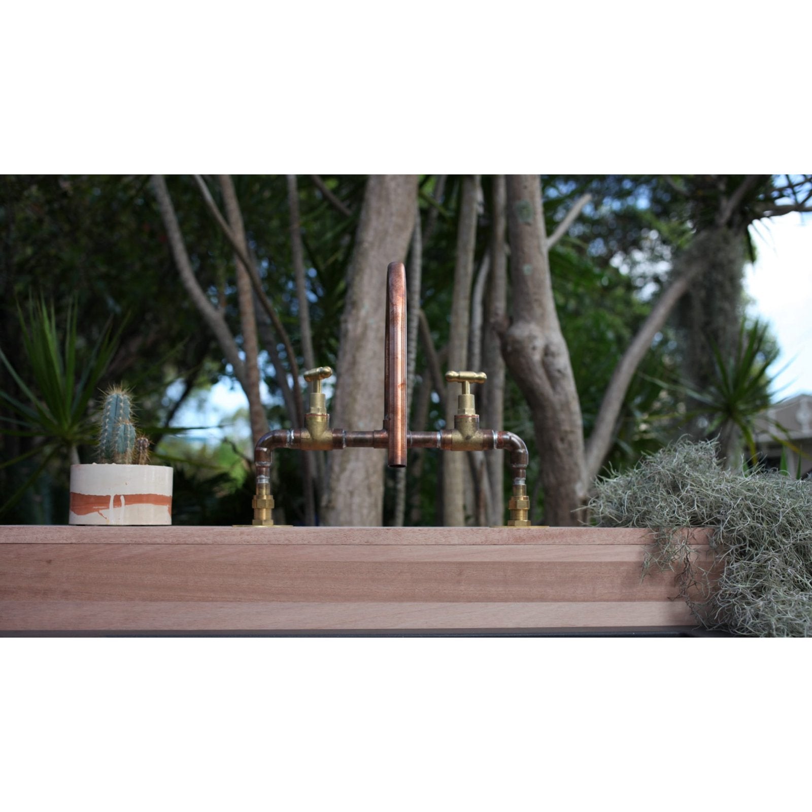 Handmade Kangaroo Paw copper and brass bath tap.