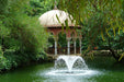 Otterbine All-in-One aerator running the Gemini pattern beside a gazebo