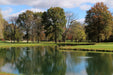 Otterbine subsurface aeration bubbling at the surface of a lake