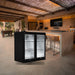 Husky 190L double door alfresco drinks chiller in a covered outdoor bar