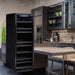 Husky Riserva 380L dual zone wine fridge in a designer kitchen dining space