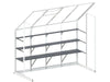 Winter Gardenz 3-tier aluminium greenhouse staging shelving in matt black