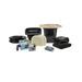Aquascape Small Pond Kit contents: skimmer, BioFalls filter, AquaSurge pump, automatic dosing system, EPDM liner and underlay