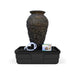 Aquascape Medium Stacked Slate Urn Fountain Kit, showing the 114cm urn, AquaBasin 45 reservoir, Ultra 4500 pump and tubing