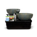 Aquascape Spillway Bowl and Basin Fountain Kit, 49/52cm, showing the raised spillway bowl and lower basin with reservoir and pump
