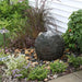 Aquascape Small Stacked Slate Sphere Fountain Kit, showing the 61cm sphere with reservoir, pump and fittings