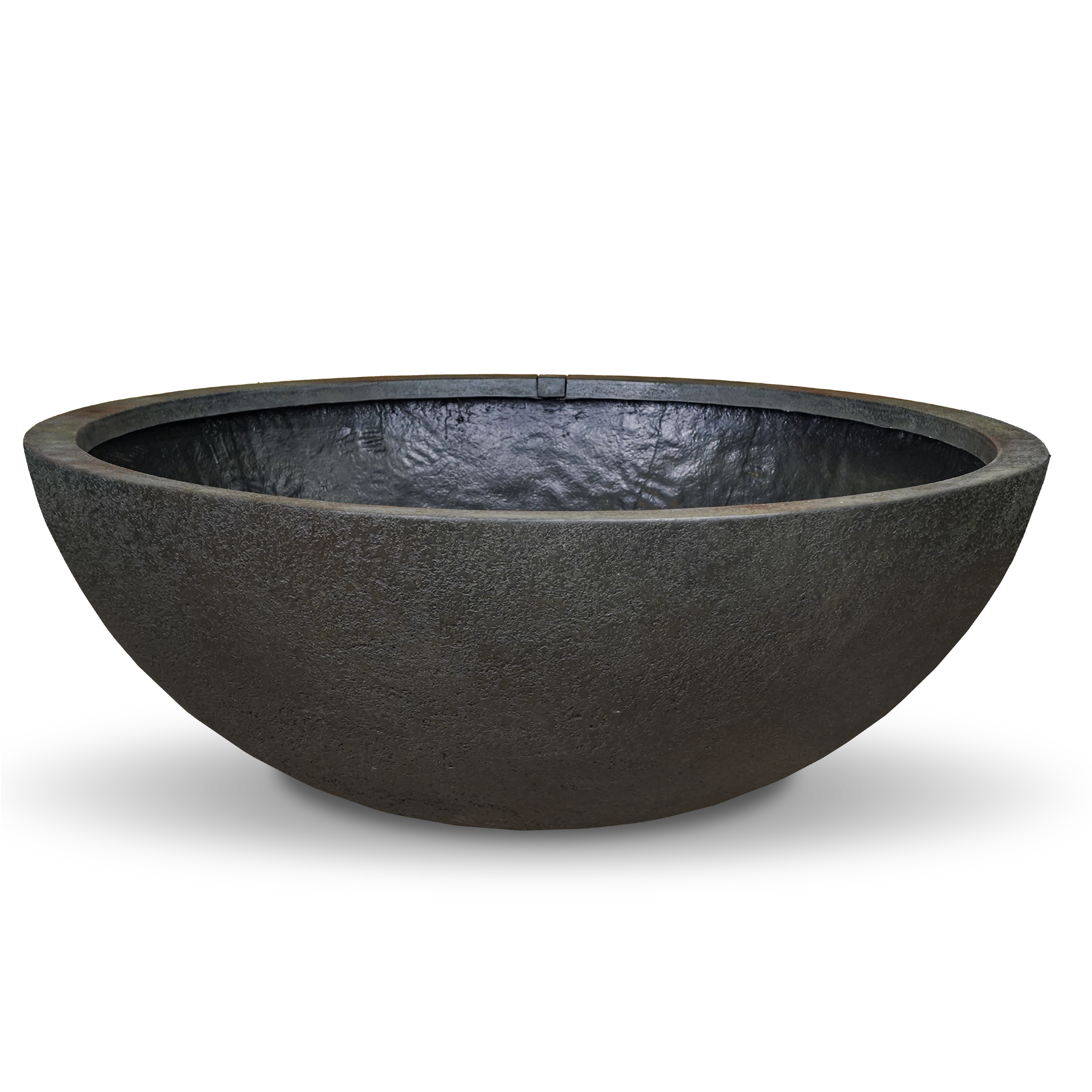 Aquascape 152cm Fountain Bowl in Green Slate, side view of the cast composite bowl