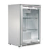 Husky 118L single glass door alfresco drinks chiller in stainless steel.