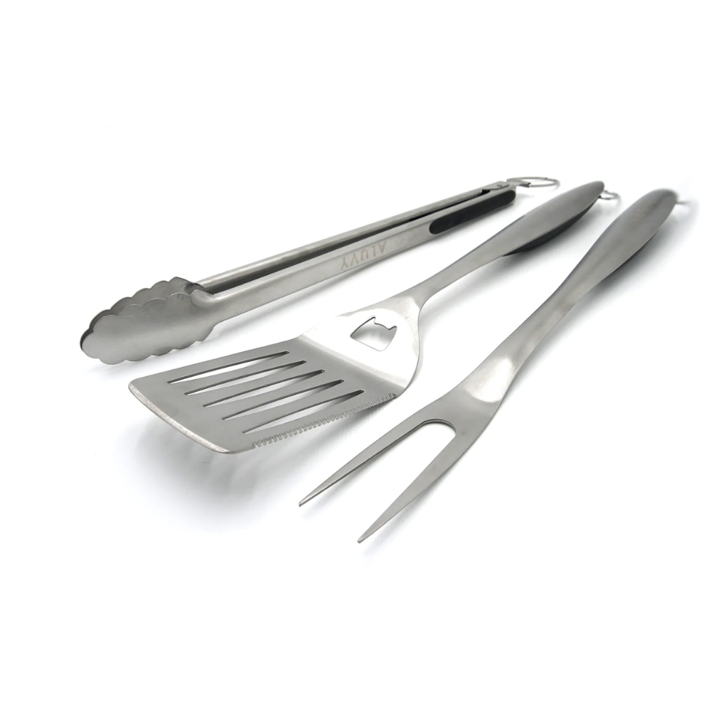 Aluvy Barbecue Tool Set, 3 Piece