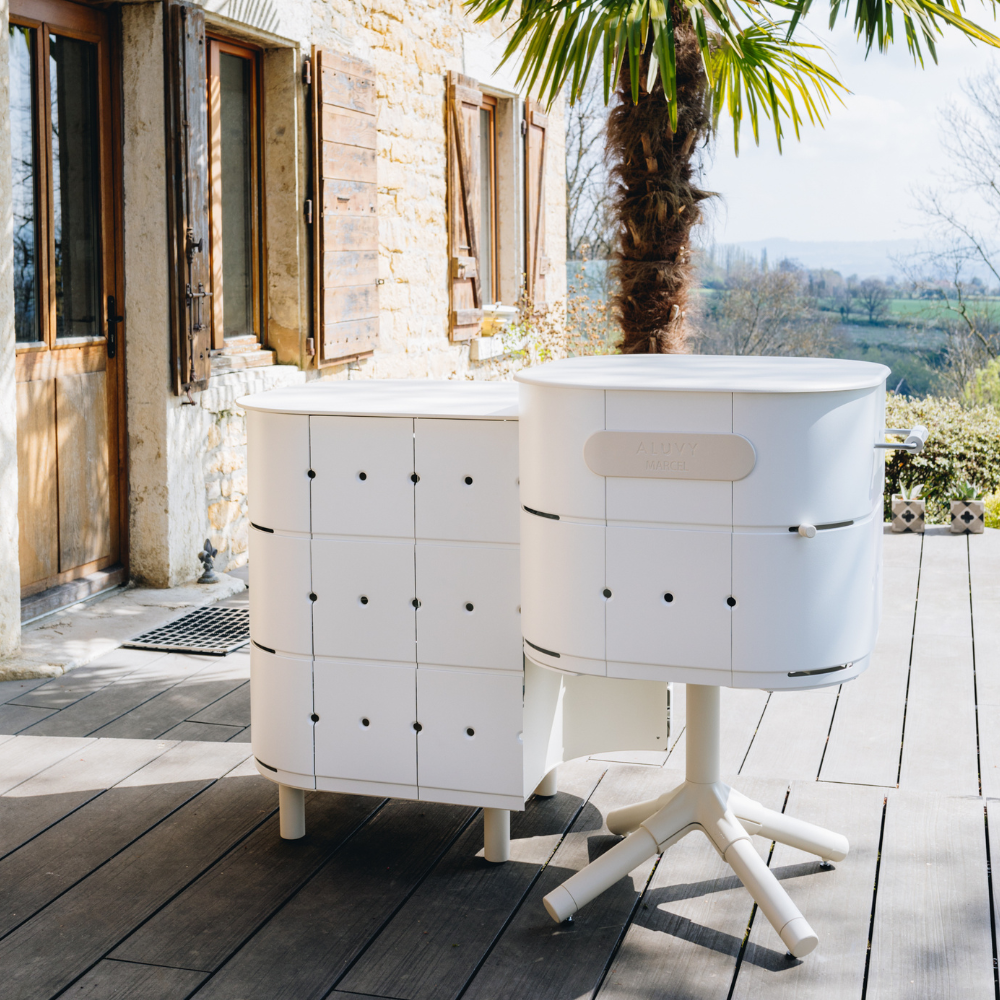 Aluvy JEAN Original outdoor kitchen cabinet in Blanc
