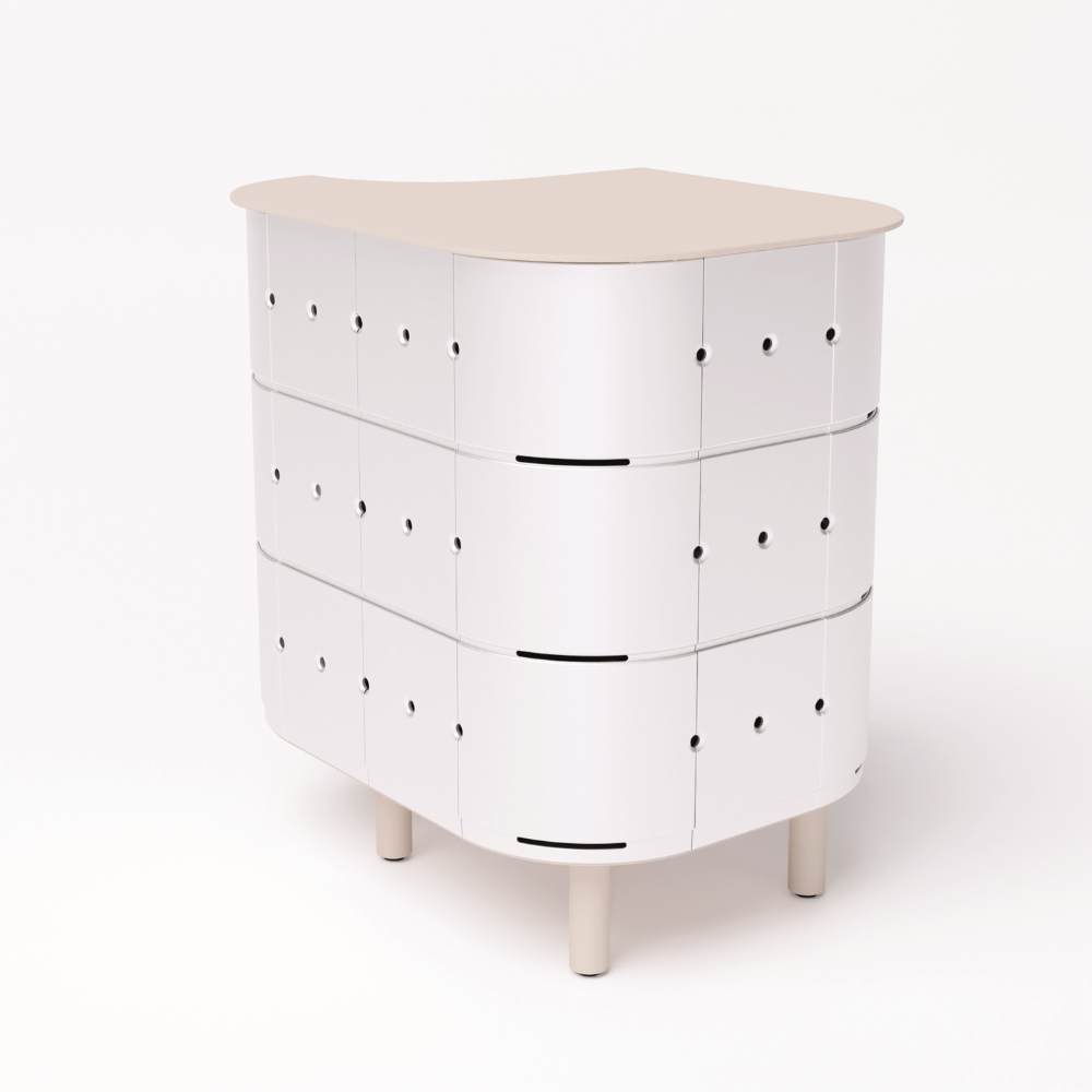 Aluvy JEAN Original outdoor kitchen cabinet in Blanc