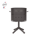 Aluvy MARCEL Basalt charcoal barbecue in Anthracite with charcoal frame and stainless steel lid