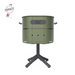 Aluvy MARCEL Basalt charcoal barbecue in Kaki with charcoal frame and stainless steel lid