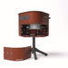 Aluvy MARCEL Basalt charcoal barbecue in Terracotta with charcoal frame and stainless steel lid