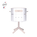 Aluvy MARCEL Original charcoal barbecue in Blanc with cream frame