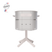 Aluvy MARCEL Original charcoal barbecue in Soie with cream frame