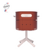 Aluvy MARCEL Original charcoal barbecue in Terracotta with cream frame