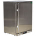 Rhino solid door bar fridge 129L, right hinged, front view