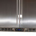 Rhino solid stainless bar fridge 208L, side view