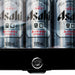 Schmick black mini bar fridge 50 litre, side view