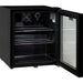 Schmick black mini bar fridge 50 litre, interior shelving