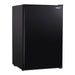 Husky 130L Solid Door Bar Fridge in black, front view