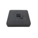 Cantilever umbrella base with wheels, dark grey resin, wind-down wheel mechanism