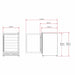 Husky Vino Pro 154L dual zone wine fridge dimensions