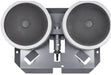 ASA double diffuser on a stainless steel base, which sits on the floor of the dam