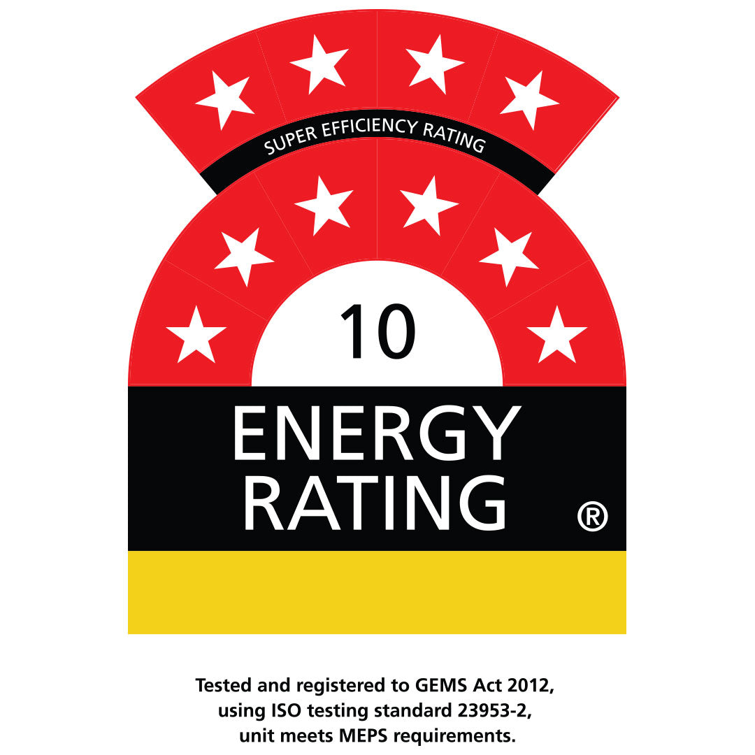 Rhino SG1-Combo GEMS energy rating label, 10 stars
