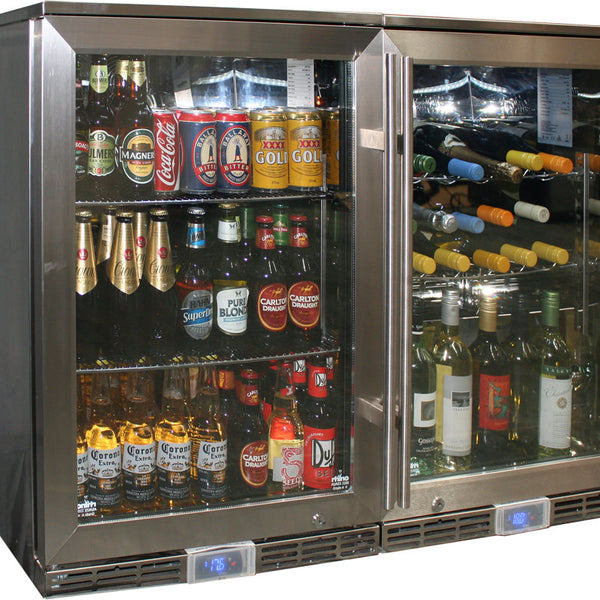 Rhino GSP beer and wine outdoor bar fridge, front view